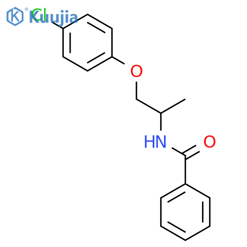 Benzamide, N-[2-(4-chlorophenoxy)-1-methylethyl]- structure