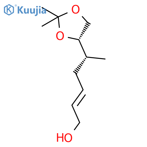 2-Hexen-1-ol, 5-[(4S)-2,2-dimethyl-1,3-dioxolan-4-yl]-, (2E,5R)- structure