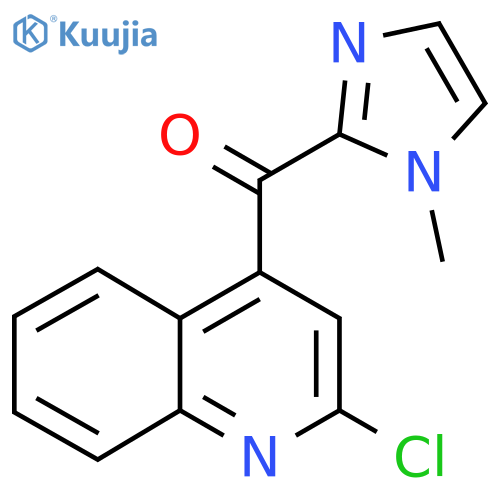 2-chloro-4-(1-methyl-1H-imidazole-2-carbonyl)quinoline structure