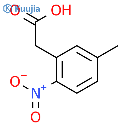 2-(5-Methyl-2-nitrophenyl)acetic acid structure