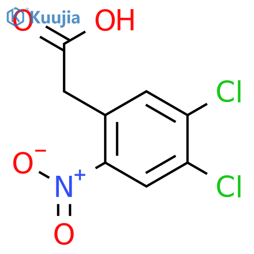 2-(4,5-Dichloro-2-nitrophenyl)acetic acid structure