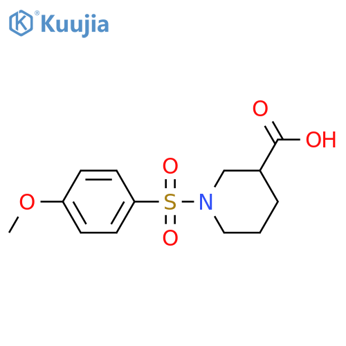 1-(4-methoxybenzenesulfonyl)piperidine-3-carboxylic acid structure