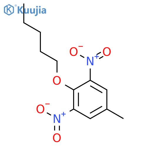 Benzene, 5-methyl-1,3-dinitro-2-(pentyloxy)- structure