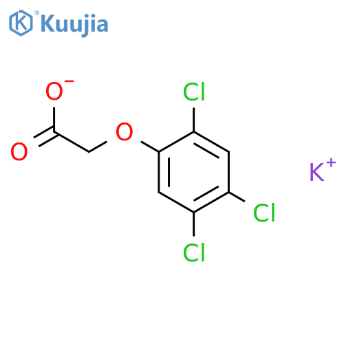 Acetic acid,2-(2,4,5-trichlorophenoxy)-, potassium salt (1:1) structure