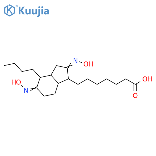 1H-Indene-1-heptanoic acid, 4-butyloctahydro-2,5-bis(hydroxyimino)- structure