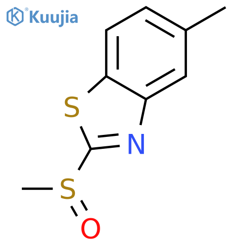 Benzothiazole,5-methyl-2-(methylsulfinyl)- structure
