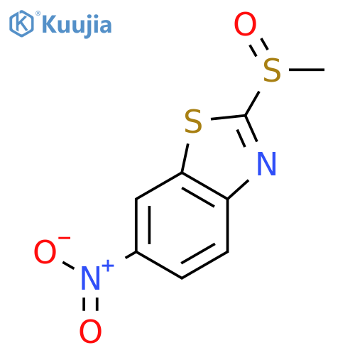 Benzothiazole, 2-(methylsulfinyl)-6-nitro- structure