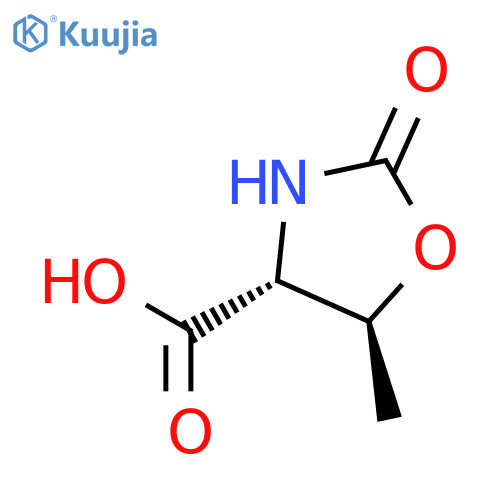 4-Oxazolidinecarboxylic acid, 5-methyl-2-oxo-, trans-(±)- structure