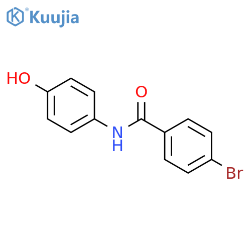 4-bromo-N-(4-hydroxyphenyl)benzamide structure