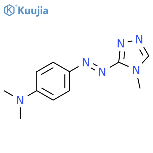 N,N-Dimethyl-4-[(E)-(4-methyl-4H-1,2,4-triazol-3-yl)diazenyl]aniline structure