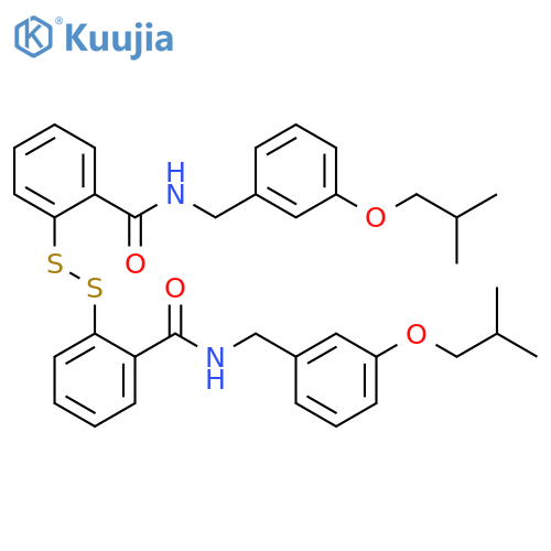 Benzamide,2,2'-dithiobis[N-[[3-(2-methylpropoxy)phenyl]methyl]- (9CI) structure