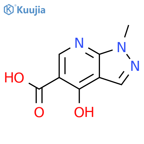 4-hydroxy-1-methyl-1H-pyrazolo3,4-bpyridine-5-carboxylic Acid structure