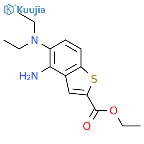 ethyl 4-amino-5-(diethylamino)benzothiophene-2-carboxylate structure
