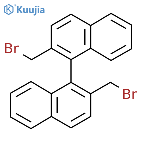2-(Bromomethyl)-1-[2-(bromomethyl)naphthalen-1-yl]naphthalene structure