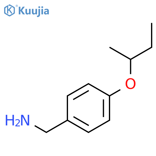 1-4-(butan-2-yloxy)phenylmethanamine structure