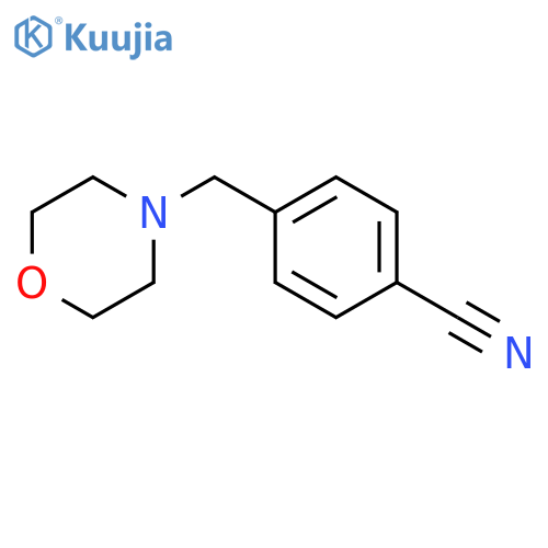 4-[(morpholin-4-yl)methyl]benzonitrile structure