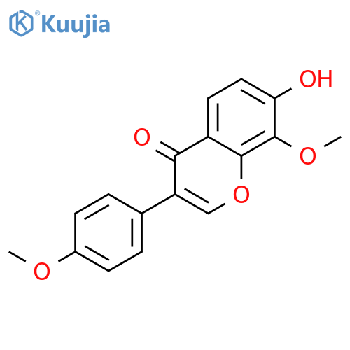 7-hydroxy-8-methoxy-3-(4-methoxyphenyl)-4H-chromen-4-one structure