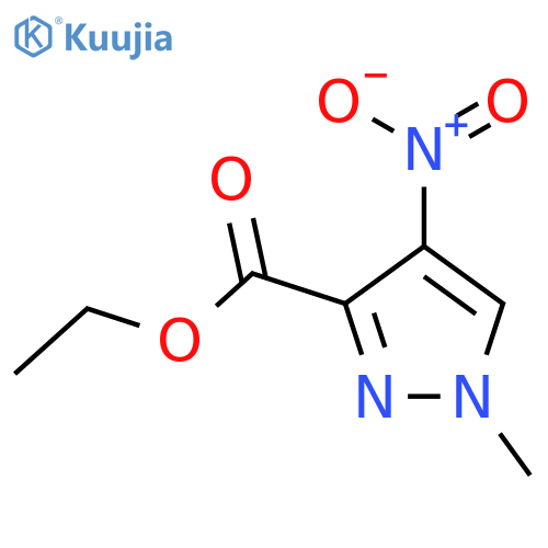 ethyl 1-methyl-4-nitro-1H-pyrazole-3-carboxylate structure