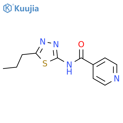 4-Pyridinecarboxamide,N-(5-propyl-1,3,4-thiadiazol-2-yl)- structure