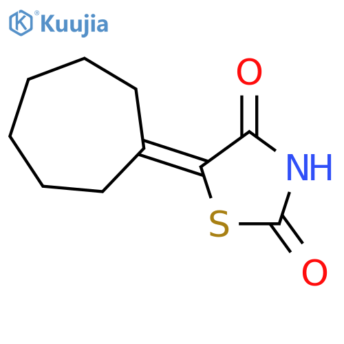 2,4-Thiazolidinedione, 5-cycloheptylidene- (9CI) structure