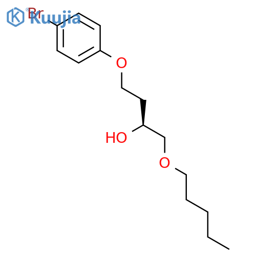 2-Butanol, 4-(4-bromophenoxy)-1-(pentyloxy)-, (2S)- structure