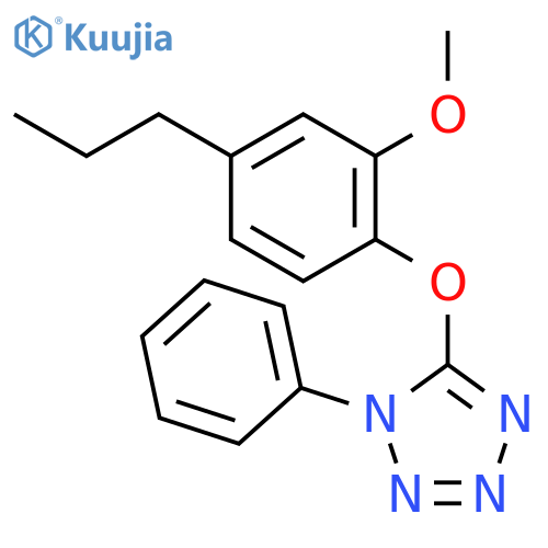 1H-Tetrazole, 5-(2-methoxy-4-propylphenoxy)-1-phenyl- structure