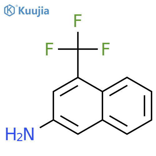 2-Naphthalenamine, 4-(trifluoromethyl)- structure