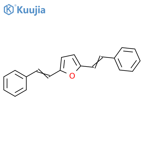 Furan, 2,5-bis(2-phenylethenyl)- structure