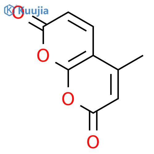 2H,7H-Pyrano[2,3-b]pyran-2,7-dione,4-methyl- structure