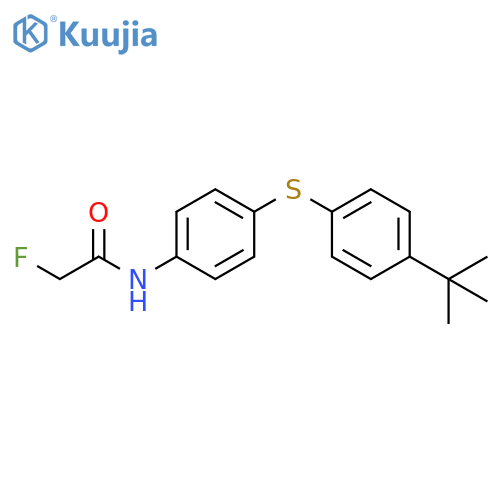 Acetamide, N-[4-[[4-(1,1-dimethylethyl)phenyl]thio]phenyl]-2-fluoro- structure