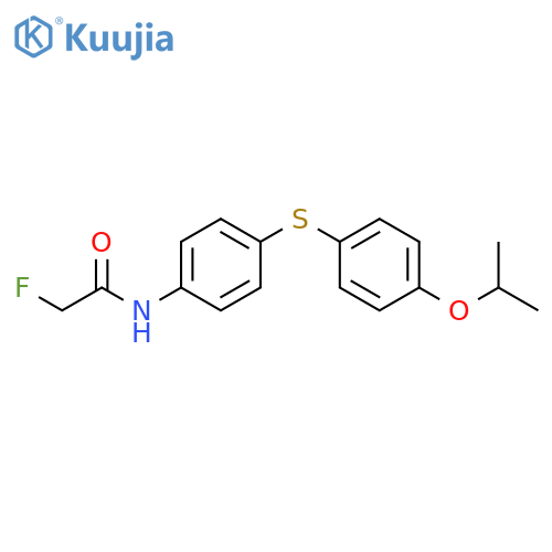 Acetamide, 2-fluoro-N-[4-[[4-(1-methylethoxy)phenyl]thio]phenyl]- structure
