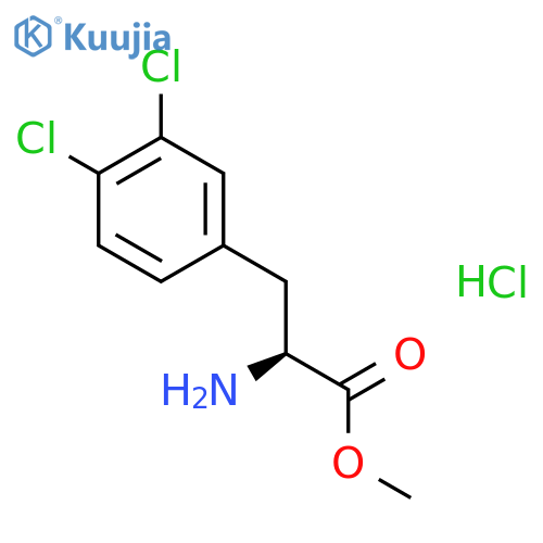Phenylalanine, 3,4-dichloro-, methyl ester, hydrochloride structure