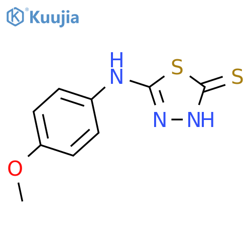 5-(4-Methoxyphenyl)amino-1,3,4-thiadiazole-2-thiol structure