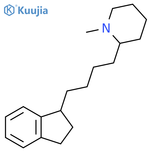 Piperidine, 2-[4-(2,3-dihydro-1H-inden-1-yl)butyl]-1-methyl- structure