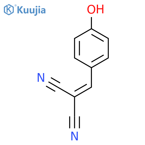 2-[(4-hydroxyphenyl)methylidene]propanedinitrile structure