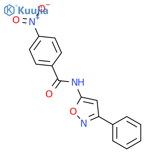 Benzamide,4-nitro-N-(3-phenyl-5-isoxazolyl)- structure