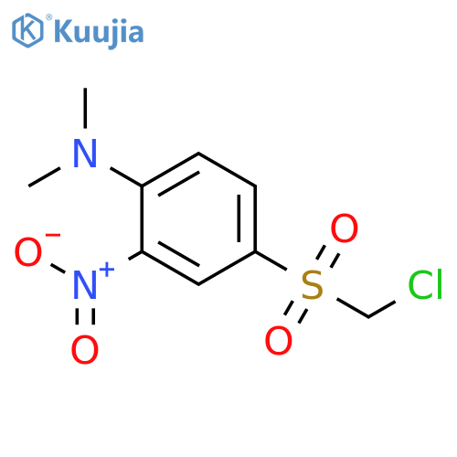 Benzenamine, 4-[(chloromethyl)sulfonyl]-N,N-dimethyl-2-nitro- structure