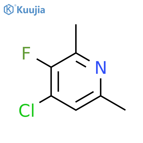 4-Chloro-3-fluoro-2,6-dimethylpyridine structure