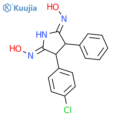 2,5-Pyrrolidinedione, 3-(4-chlorophenyl)-4-phenyl-, dioxime structure