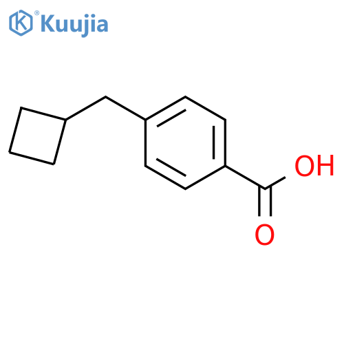 4-(cyclobutylmethyl)benzoic acid structure