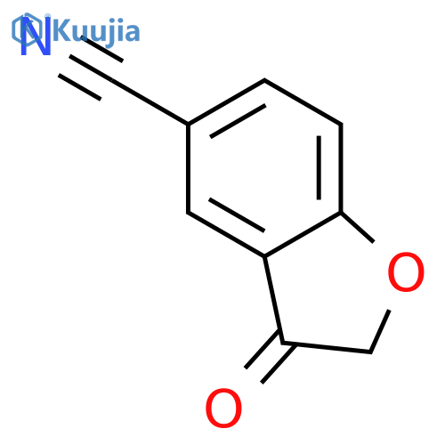 5-Benzofurancarbonitrile, 2,3-dihydro-3-oxo- structure