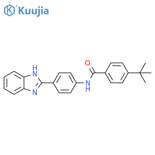 N-4-(1H-1,3-benzodiazol-2-yl)phenyl-4-tert-butylbenzamide structure