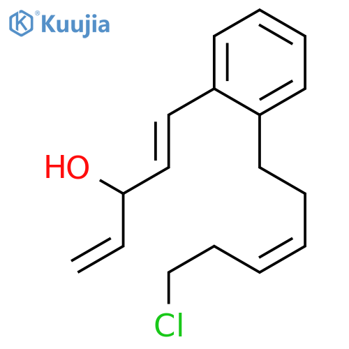 1,4-Pentadien-3-ol, 1-[2-[(3Z)-6-chloro-3-hexenyl]phenyl]-, (1E)- structure