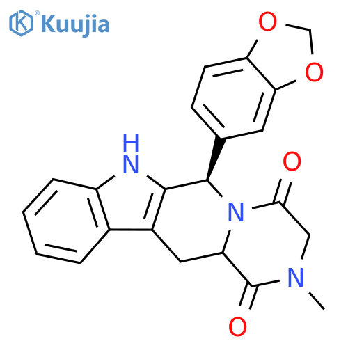 (2R)-2-(1,3-dioxaindan-5-yl)-6-methyl-3,6,17-triazatetracyclo[8.7.0.0^{3,8}.0^{11,16}]heptadeca-1(10),11(16),12,14-tetraene-4,7-dione structure