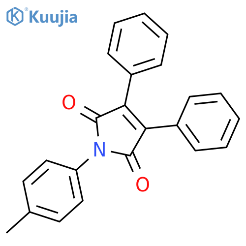 1H-PYRROLE-2,5-DIONE, 1-(4-METHYLPHENYL)-3,4-DIPHENYL- structure