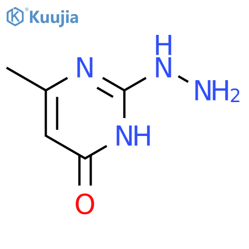 2-hydrazinyl-6-methyl-3,4-dihydropyrimidin-4-one structure