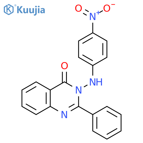 4(3H)-Quinazolinone, 3-[(4-nitrophenyl)amino]-2-phenyl- structure