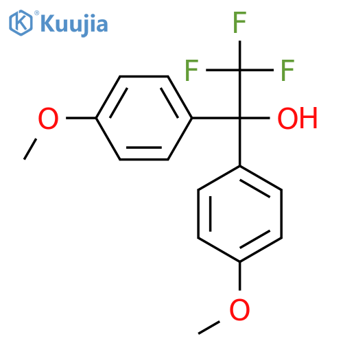 Benzenemethanol,4-methoxy-a-(4-methoxyphenyl)-a-(trifluoromethyl)- structure