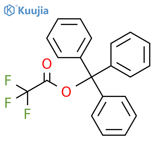 Acetic acid, trifluoro-, triphenylmethyl ester structure