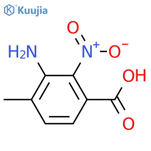 3-Amino-4-methyl-2-nitrobenzoic acid structure